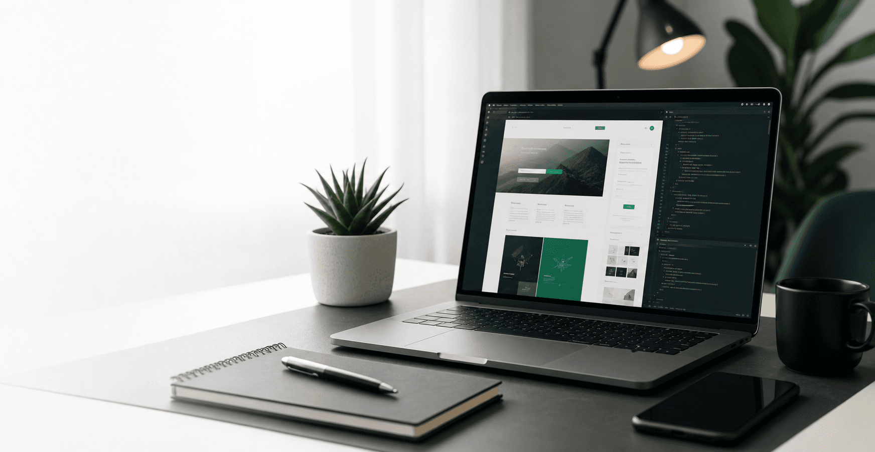 Không gian làm việc thiết kế website chuyên nghiệp